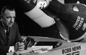 Walter Cronkite, CBS News. NASA photo.